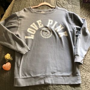 Blue “Pink” Crewneck Vintage Jacket